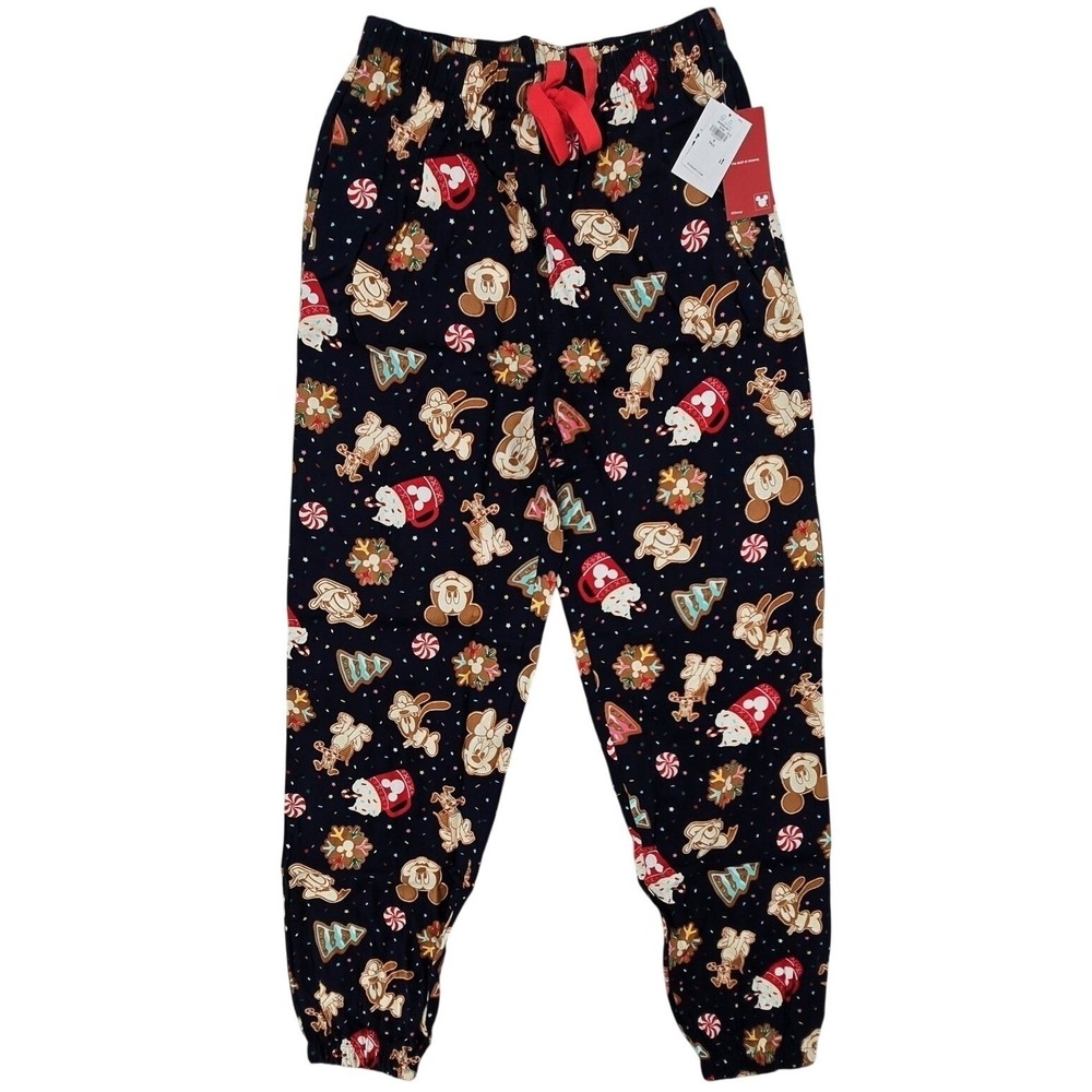 Old Navy Disney Mickey Mouse Christmas Pajama Pants Small Tall Holiday NWT